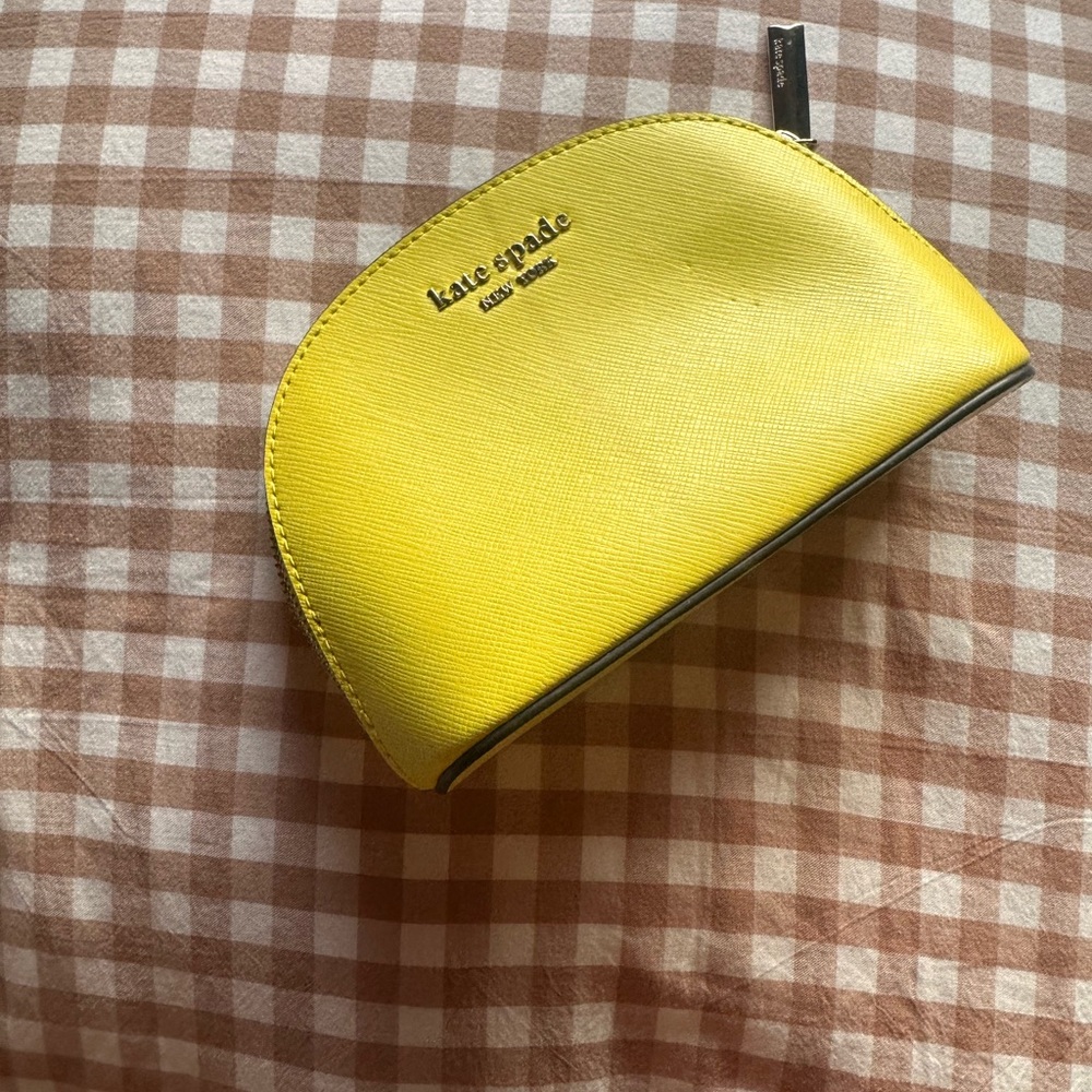 Kate Spade Yellow Cosmetic Pouch